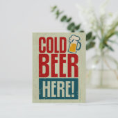 Carte Postale Bière froide (Debout devant)