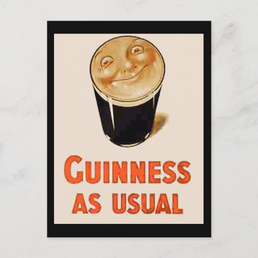 Carte Postale Bière noire irlandaise (Devant)