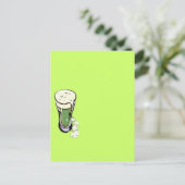Carte Postale bière shamrock (Debout devant)