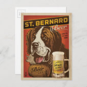 Carte Postale Bière St. Bernard (Devant / Derrière)