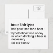 Carte Postale Bière Trente (Devant / Derrière)