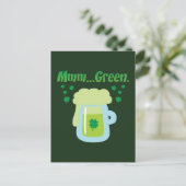 Carte Postale Bière verte (Debout devant)