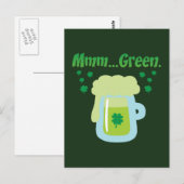 Carte Postale Bière verte (Devant / Derrière)