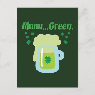 Carte Postale Bière verte