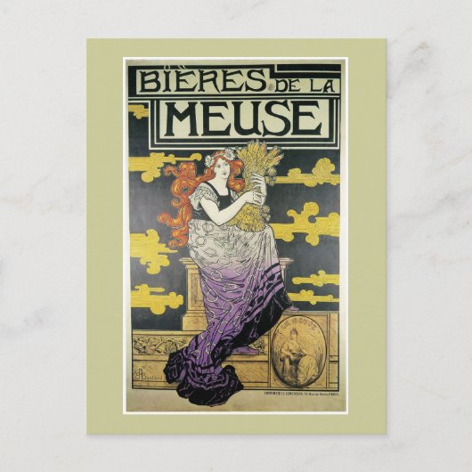Carte Postale Bieres De La Meuse, Marc Auguste Bastard (Devant)
