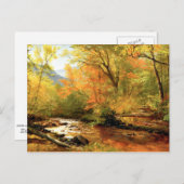 Carte Postale Bierstadt - Brook à Woods (Devant / Derrière)