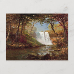 Carte Postale Bierstadt Minnehaha Falls Painting