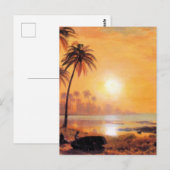 Carte Postale Bierstadt - Paysage Tropical (Devant / Derrière)