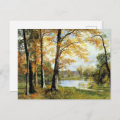 Carte Postale Bierstadt - Un Lac Calme (Devant / Derrière)