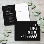 Carte postale BIG 60th Birthday Party Invitation<br><div class="desc">Jeter un jalon 60e anniversaire fête? Ces cartes postales d'invitation feront que les invités seront heureux d'assister à votre fête. CORRESPONDRE des articles dans notre magasin.</div>