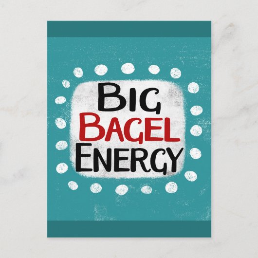 Carte postale Big Bagel Energy (Devant)