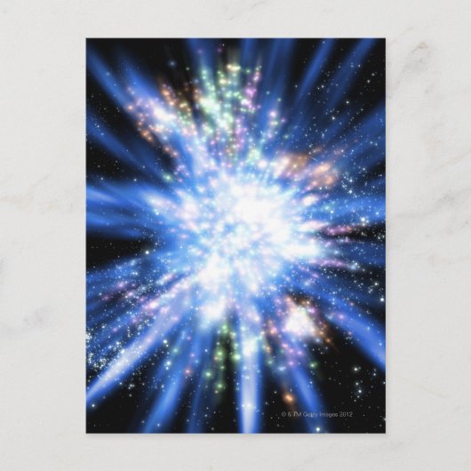Carte Postale Big Bang depuis l'espace (Devant)