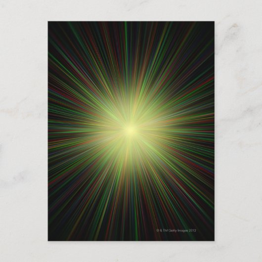 Carte Postale Big Bang, dessin conceptuel d'ordinateur. (Devant)