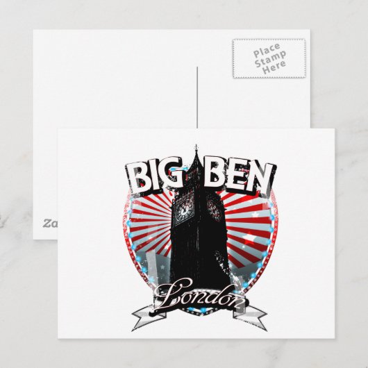 Carte Postale Big Ben (Devant / Derrière)