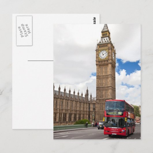 Carte Postale Big Ben (Devant / Derrière)