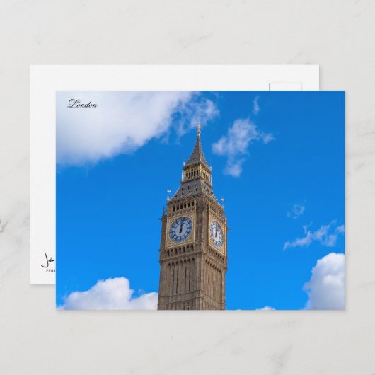 Carte Postale Big Ben (Devant / Derrière)