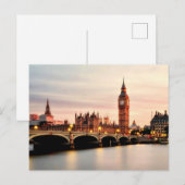 Carte Postale Big Ben à Sunrise (Devant / Derrière)