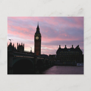 Carte Postale Big Ben au coucher du soleil, Londres