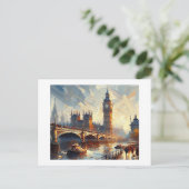 Carte Postale Big Ben, Bridge UK (Debout devant)