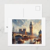 Carte Postale Big Ben, Bridge UK (Devant / Derrière)