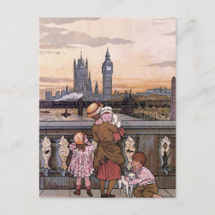 Carte Postale "Big Ben Clock Tower, Londres"
