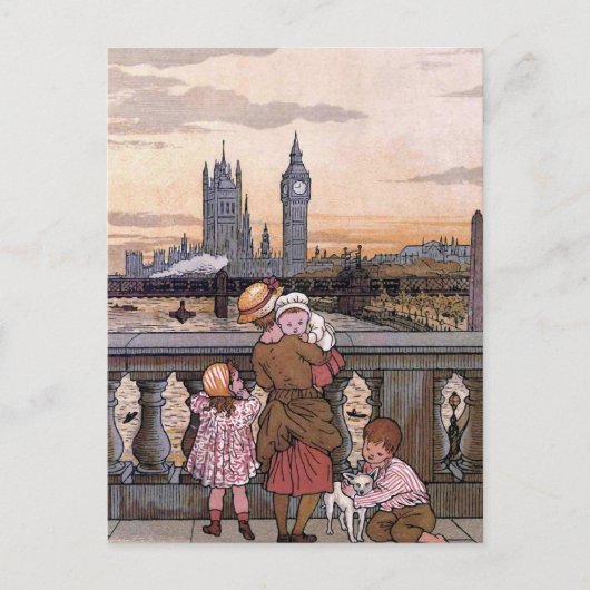 Carte Postale "Big Ben Clock Tower, Londres" (Devant)