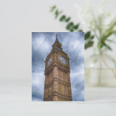 Carte Postale Big Ben dans les nuages | Londres, Angleterre (Debout devant)