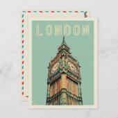 Carte Postale Big Ben de Londres (Devant / Derrière)