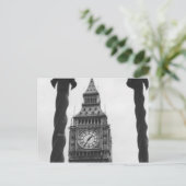 Carte Postale Big Ben en noir et blanc (Debout devant)