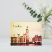 Carte Postale Big Ben Horloge & Londres, Westminster / Royaume-U (Debout devant)