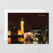 Carte Postale Big Ben London (Devant / Derrière)