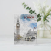 Carte postale Big Ben London Royaume-Uni (Debout devant)