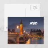 Carte Postale Big Ben (Londres) (Devant / Derrière)