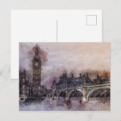Carte Postale Big Ben - Londres, Angleterre (Devant / Derrière)
