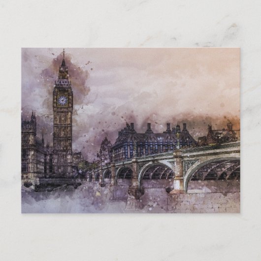 Carte Postale Big Ben - Londres, Angleterre (Devant)