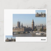 Carte Postale Big Ben, Londres Angleterre (Dos)