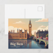 Carte Postale Big Ben Royaume-Uni (Devant / Derrière)