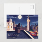Carte Postale Big Ben Royaume-Uni (Devant / Derrière)