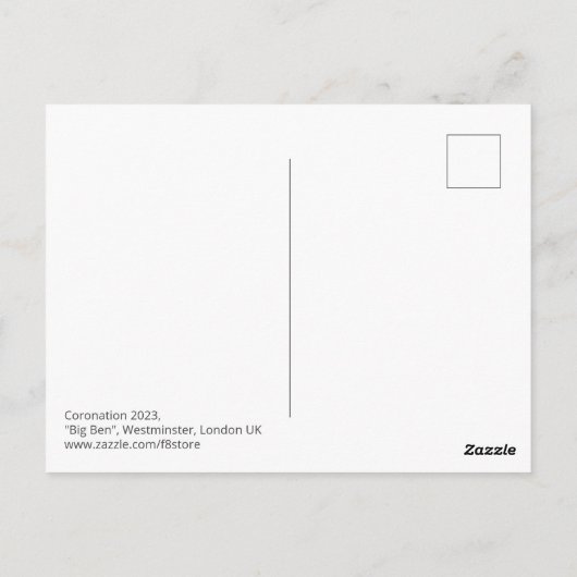 Carte postale "Big Ben" Westminster, Londres Royau (Dos)