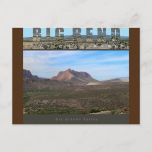 Carte Postale BIG BEND NAT’L PARK-Texas-Rio Grande Valley-