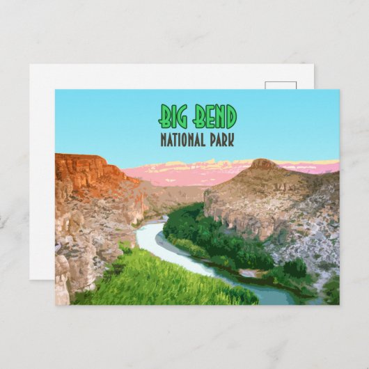 Carte Postale Big Bend National Park Texas (Devant / Derrière)