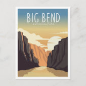 Carte Postale Big Bend National Park Texas Illustration de voyag (Devant)