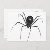 Carte Postale Big Black Déplaisant 3D Spider (Devant / Derrière)
