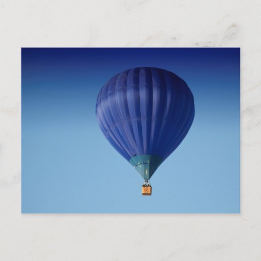 Carte Postale Big Blue Hot Air Balloon (Devant)