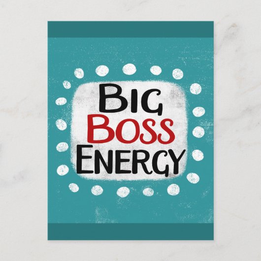 Carte postale Big Boss Energy (Devant)