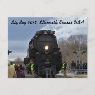 Carte Postale Big Boy 4014 Ellsworth Kansas USA