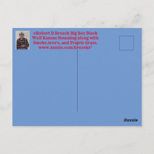 Carte Postale Big Boy Steaming le long (Dos)