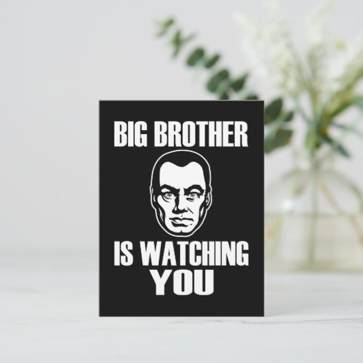 Carte Postale Big Brother vous regarde (Debout devant)