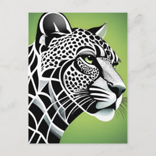 Carte Postale Big Cat Leopard Jaguar