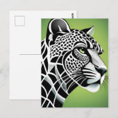 Carte Postale Big Cat Leopard Jaguar (Devant / Derrière)